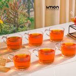 فنجان شیشه ای دسته دار 285cc
