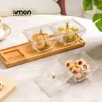 اردور خوری مربع پایه چوبی 3 عددی