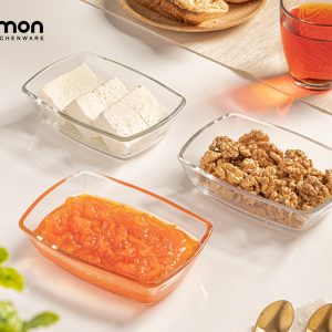 پیاله سرو شیشه ای بزرگ