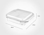ظرف شیشه ای مربع 2.1 لیتر - Image 5