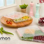 ظرف فریزری چهار خانه کوچک