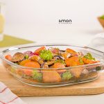 ظرف شیشه ای سرو و نگهداری دربدار 1.250 لیتر