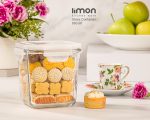ظرف شیشه ای مربع دربدار 860 میلی لیتر - تصویر 3