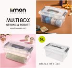 باکس مستطیل 5 لیتری دست دار - Image 2