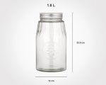 ظرف شیشه ای درب استیل سایز 1 - تصویر 3