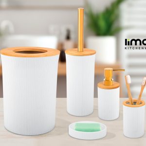 ست سرویس بهداشتی با درب بامبو