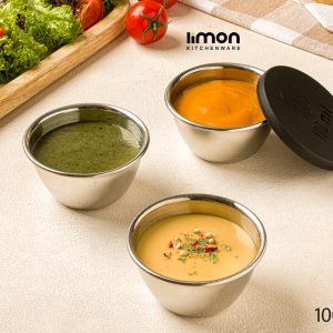 کاسه استیل دربدار 3 عددی