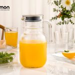 پارچ شیشه ای 1.5 لیتر درب استیل