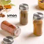 جاادویه شیشه ای 100ccدرب فلزی