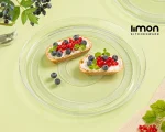 دیس گرد شیشه ای قطر 33 سانت