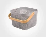 سبد مربع دسته چوبی - تصویر 3