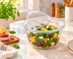 ظرف شیشه ای گرد دربدار4لیتری
