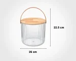 سطل شیار دار 9 لیتر درب چوبی - تصویر 2