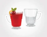 لیوان شیشه ای پایه دار شیاردار 290 سی سی - تصویر 3