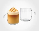 فنجان شیشه ای دسته دار 260 cc